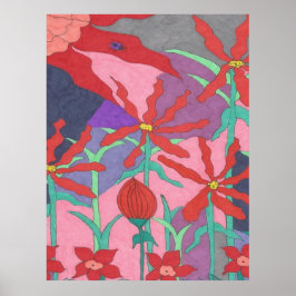 Poster Jardins de Verão à Noite