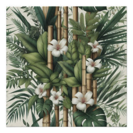 Póster Jardins e Edifícios ecológicos em Harmonia