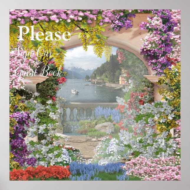 Poster Jardins italianos (Frente)