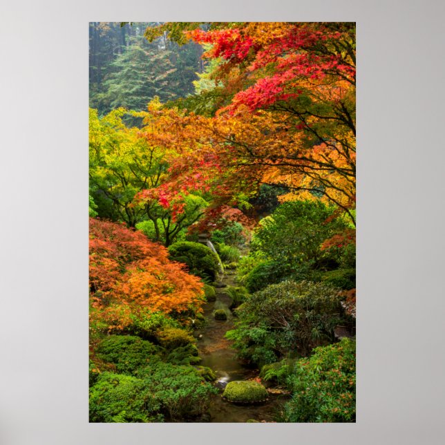 Póster Jardins Japoneses No Outono Em Portland, Oregon 2 (Frente)