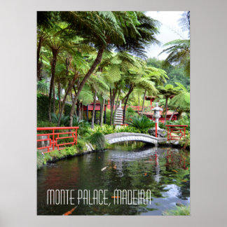 Poster Jardins Tropicais Monte Palace Madeira Portugal