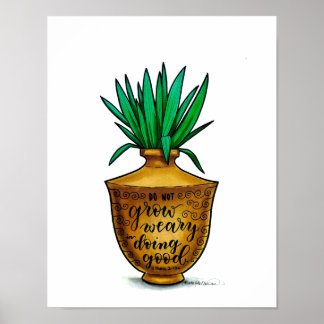 Poster Jars of Clay - Não fique cansado - Arte de aquarel