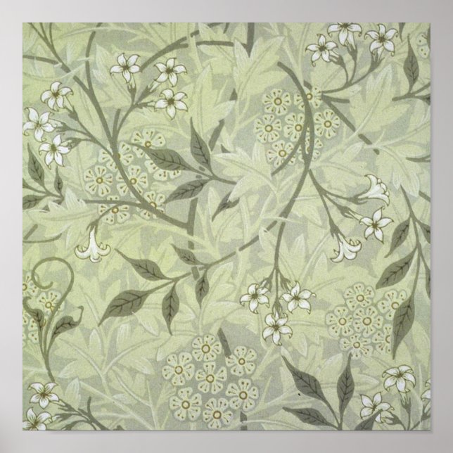 Poster Jasmim Botânico Vintage Antigo William Morris (Frente)