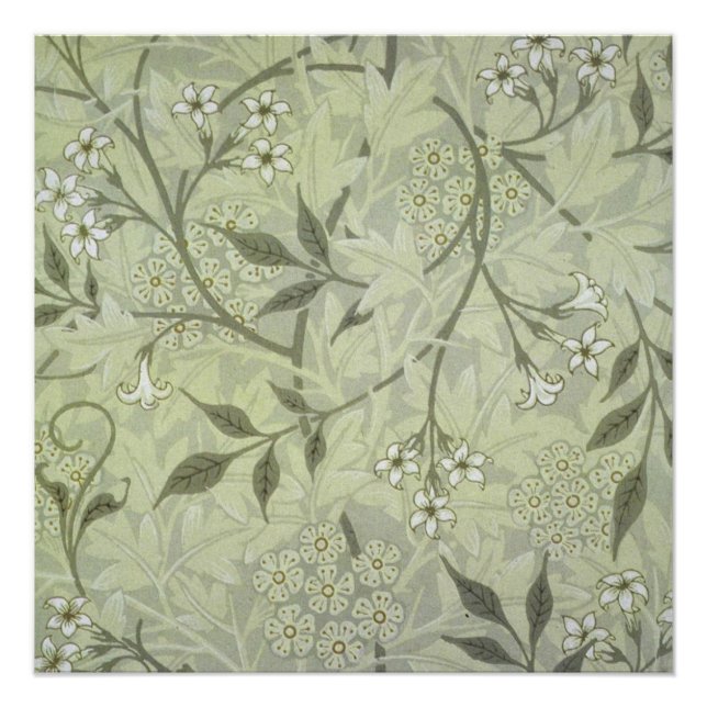 Póster Jasmim Botânico Vintage Antigo William Morris (Frente)