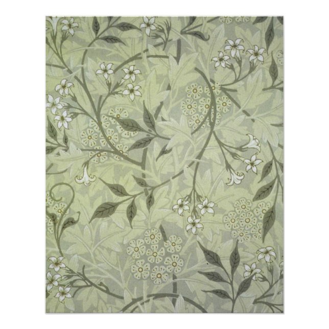 Póster Jasmim Botânico Vintage Antigo William Morris (Frente)