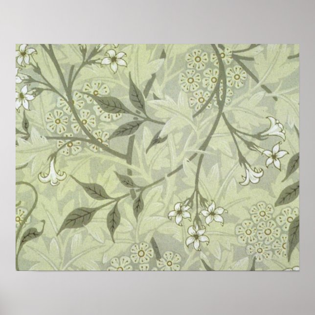 Póster Jasmim Botânico Vintage Antigo William Morris (Frente)