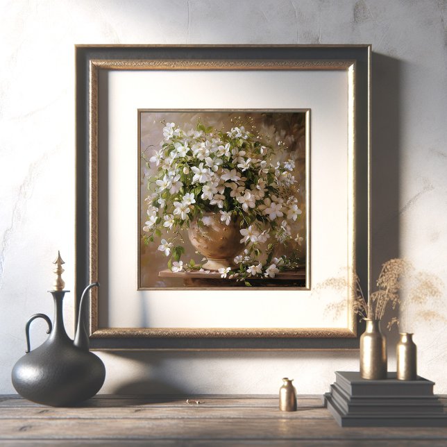 Póster Jasmine em Clay Vase (Criador carregado)