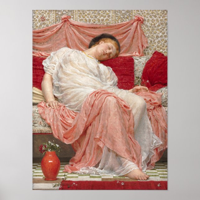 Póster Jasmine por Albert Joseph Moore, Bela Arte Vitoria (Frente)