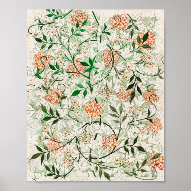 Poster Jasmine Por William Morris (Frente)