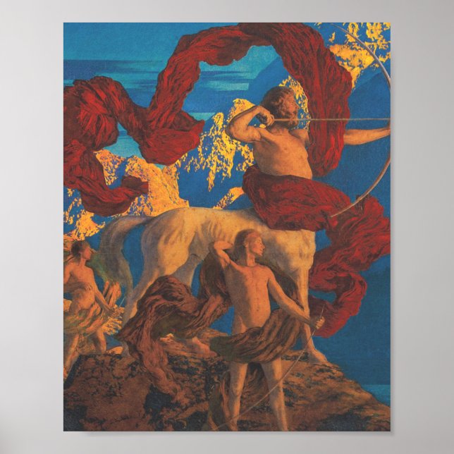 Poster Jason E Sua Professora Por Maxfield Parrish (Frente)