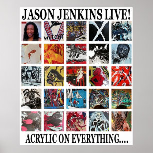 POSTER JASON JENKINS AO VIVO! ACRÍLICO EM TUDO
