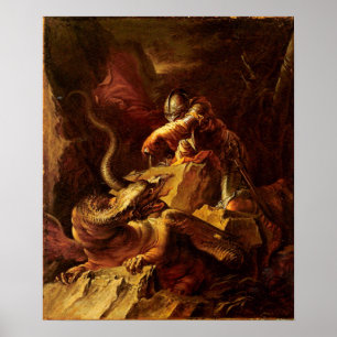 Poster Jason que encanta o dragão