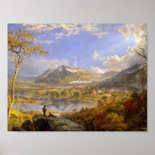 Póster Jasper Francis Cropsey - Viaduto Starrucca