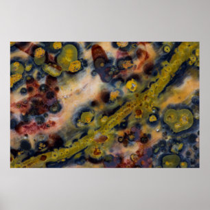 Poster Jasper Oceano close-up abstrato