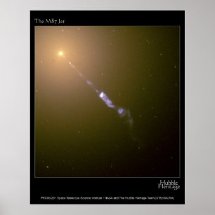 Póster Jato na foto do telescópio de M87 Hubble