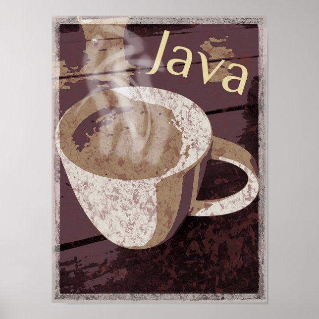 Póster Java Mug Russo Steaming (Frente)