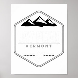 Poster Jay Peak Vermont Snowboard