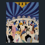 Póster Jazz Age Art Deco Dançando casais de dança arte de<br><div class="desc">A partir de um desenho de 1921 (primeira arte deco,  Idade do Jazz): Índia e tintas sépias,  guache,  aquarela,  tinta prateada e lápis. Cores restauradas,  fissuras e sujidade (manchas) removidas. Uma peça de arte excelente para dança,  salão de baile,  amantes da idade do jazz.</div>