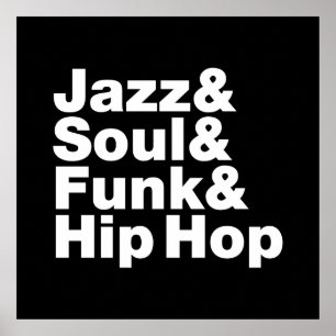 Póster Jazz & alma & funk & Hip Hop