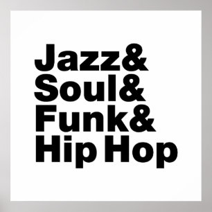 Poster Jazz & alma & funk & Hip Hop