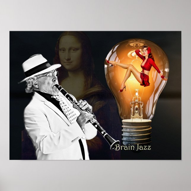 Poster Jazz - Brain Jazz (Frente)