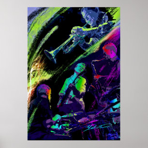 Poster Jazz colorido