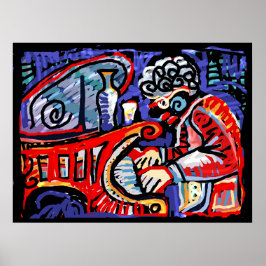 Póster *Jazz Colorido*