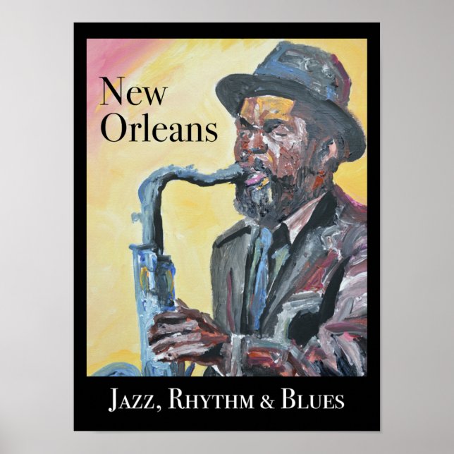 Poster Jazz de Nova Orleans, Rhythm & Blues (Frente)
