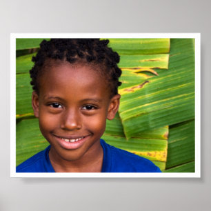 Póster jazz do azul do verde amarelo