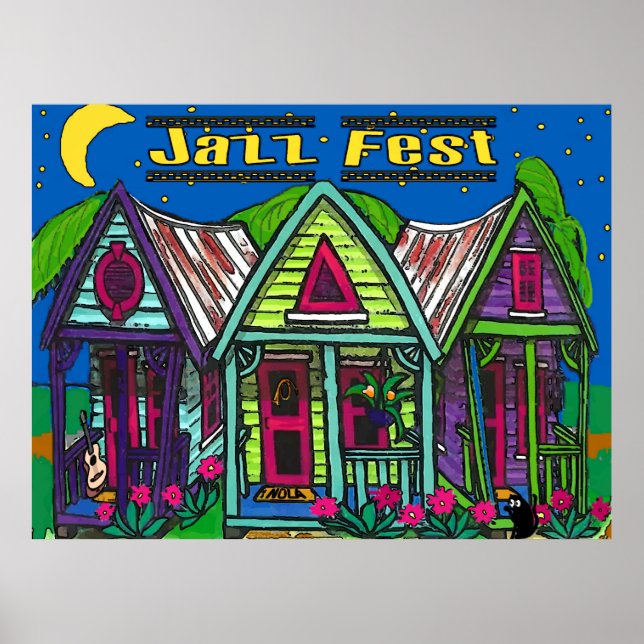 Poster Jazz Fest Cottages Orleans (Frente)