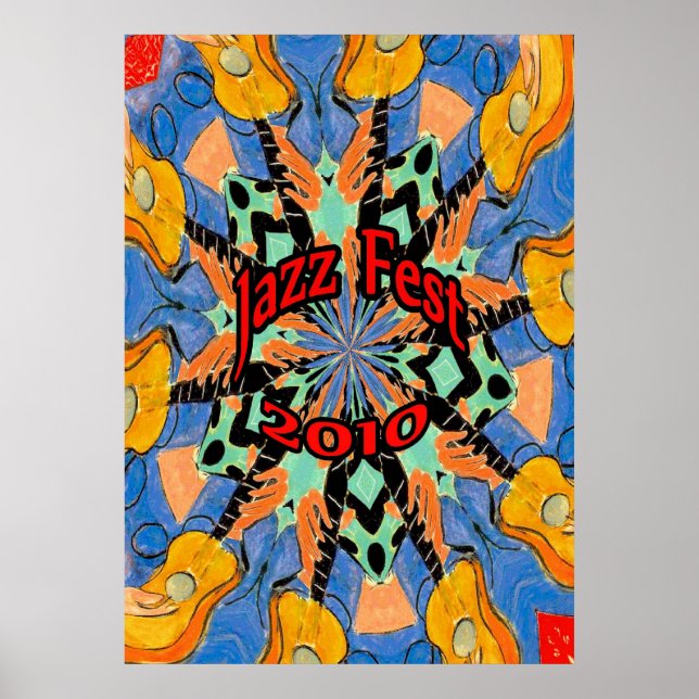 Póster Jazz Fest Guitars (Frente)