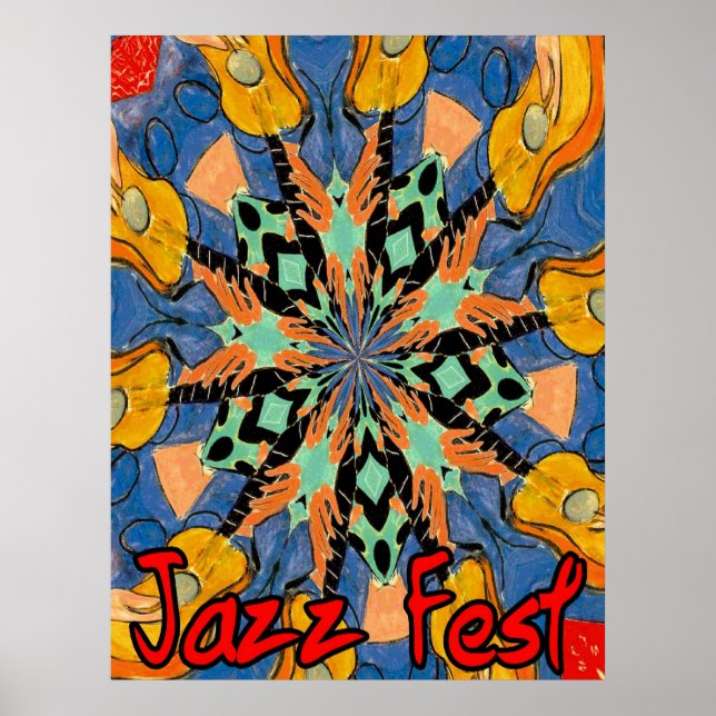 Póster Jazz Fest Guitars 2 (Frente)