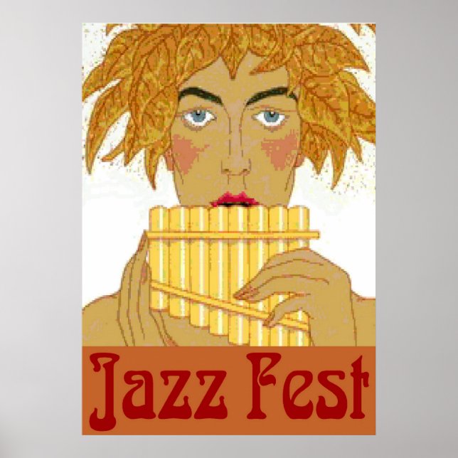 Póster Jazz Fest Pan on Flute (Frente)
