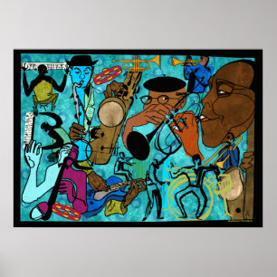 Póster Jazz Jammers