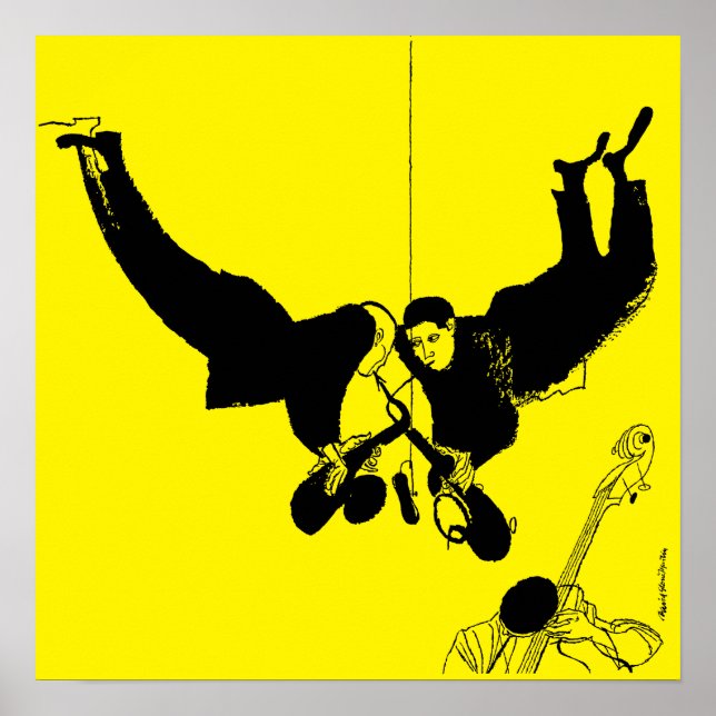 Poster Jazz no Philharmic Vintage (Frente)