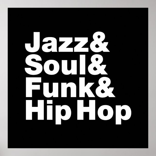 Póster Jazz & Soul & Funk & Hip Hop (Frente)