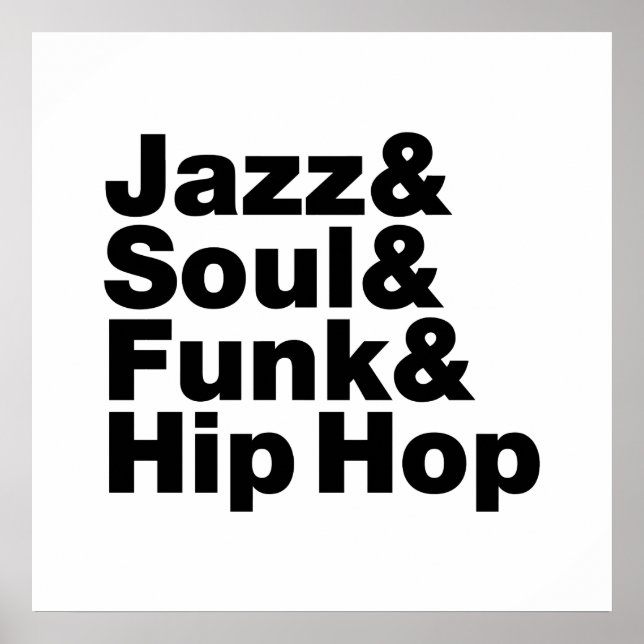 Poster Jazz & Soul & Funk & Hip Hop (Frente)