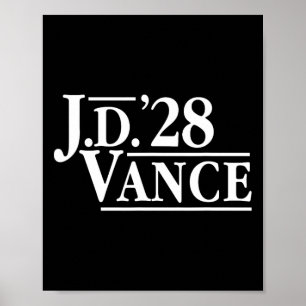 Poster Jd Vance 28 Red Vance 2028 J.d. Presidente Hillbil