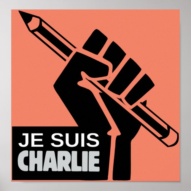 Póster Je suis Charlie (Frente)
