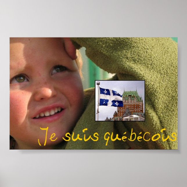 Poster je suis quebecois (Frente)