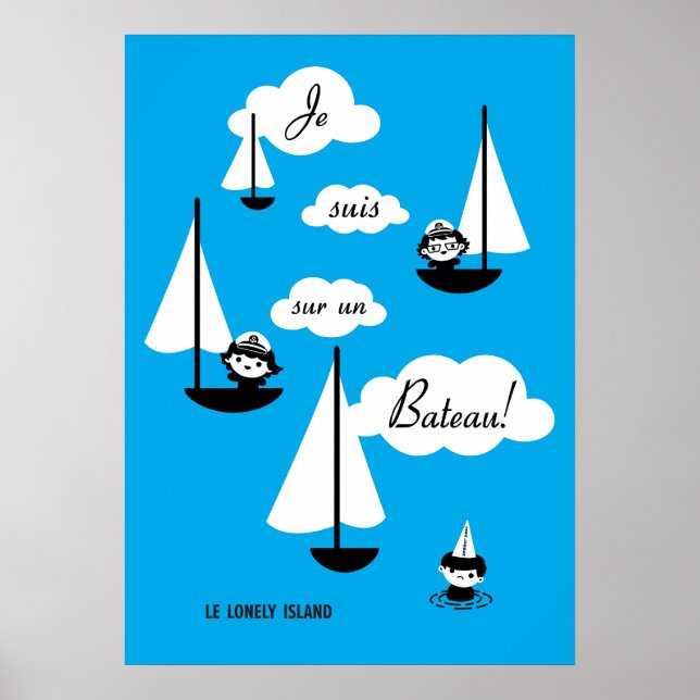Póster Je suis sur un Bateau! (Frente)