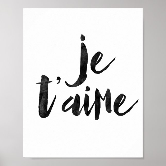Poster Je T'aime (Frente)