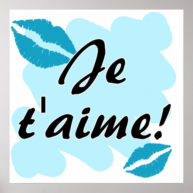 Póster Je t'aime! - Francês eu te amo (Frente)