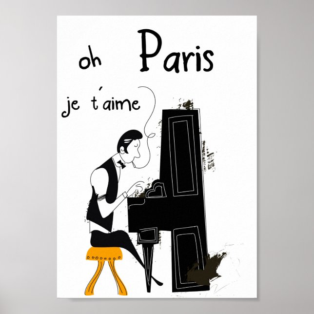 Poster je t'aime Paris (Frente)