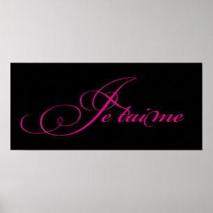 Póster Je taime Poster/Print