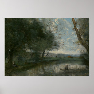 Poster Jean-Baptiste-Camille Corot - Paisagem
