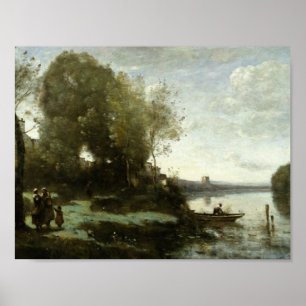 Poster Jean-Baptiste-Camille Corot - Rio Distante