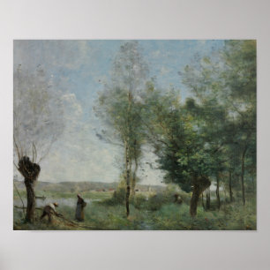 Póster Jean-Baptiste-Camille Corot - Souvenir de Coubron