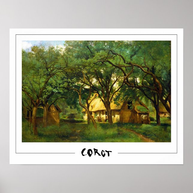 Poster Jean-Baptiste-Camille Corot Zedign Cartaz de Arte  (Frente)