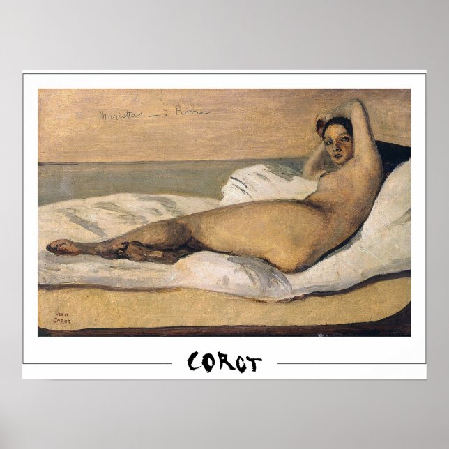 Poster Jean-Baptiste-Camille Corot Zedign Cartaz de Arte  (Frente)